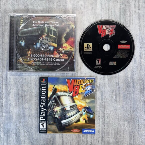 Vigilante 8 2nd Offense (Sony PlayStation 1, 1998 PS1) Complete - Picture 1 of 4